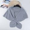 Chal protector solar para mujer, bufanda de seda de hielo de verano, hombrera para aire acondicionado, chal pequeño de punto coreano de pata de gallo, venta al por mayor
