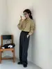 Pantalones de Traje Rectos Ajustados Versátiles para Adelgazar con Caída, Estilo Nuevo Primavera 2025 de Dongdaemun, Corea del Sur, para Mujer