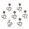 5 1 explosiones exquisitas DIY aleación de zinc plata antigua cabeza de ciervo serpiente camaleón colgante accesorios para equipaje