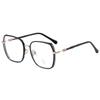 M2288 nuevos lentes anti-luz azul luz plana sin graduación para hombres y mujeres cuadrados de montura completa ligeros fabricantes de monturas de lentes
