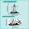 VA-B180 esboço aquarela farol casa quarto sala de estar parede de fundo adesivos de parede decorativos autoadesivos atacado comércio exterior