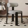 Silla de Comedor para Uso Doméstico, Silla de Hierro Forjado para Apartamentos Pequeños, Silla de Comedor Estilo Italiano Moderno con Respaldo, Taburete de Comedor de Lujo Ligero con Cojín Suave