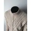 Cárdigan de punto trenzado casual vintage para hombre y mujer, otoño e invierno, estilo old money, abrigo suéter versátil para pareja
