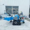 Cosechadora de Arroz United 15 HP Ride-On Doméstica Trilladora Máquina Agrícola Oruga Antihundimiento Ancho de Corte de Trigo 1m