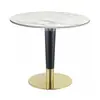 Mesa Redonda Pequeña de Madera Maciza para Oficina de Ventas, Mesa y Sillas de Negociación para Tienda 4S, Mesa de Comedor de Lujo Ligero, Mesa de Café de Mármol para Hotel T450