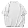 Camiseta Lavada Antigua Batik Pesado 320g Holgada Casual Color Sólido Manga Corta Retro Americano Media Manga Hombres y Mujeres