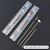 Conjunto completo de ferramentas descartáveis para limpeza de ouvidos, incluindo cotonetes de pena de ganso e espátulas para ouvido, um kit profissional para técnicos removerem a cera de ouvido de forma segura e eficaz