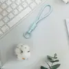 Estilo Minimalista Popular Corda Trançada Artesanal Lanyard Color-Blocking Chaveiro Capa de Celular Alça de Pulso Portátil Acessório de Nicho Tendência