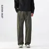 Calça cargo versátil para trilha ao ar livre para homens, nova tendência de moda outonal, calça comprida casual reta para homens