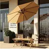 Sombrilla de exterior, sombrilla de patio, sombrilla grande para el sol en exteriores, sombrilla plegable de poste central, parasol para mesa y silla de balcón, puesto exterior y decoración de boda