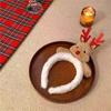 Diadema roja con gorro navideño bonito, horquilla de felpa para mujer, diadema para lavarse la cara en otoño e invierno, accesorios para el cabello, accesorios para la cabeza