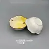 Plato Hondo de Cerámica Estilo Bohemio Bajo Esmalte Hogareño para Hot Pot Tazón de Condimentos Plato para Vinagre de Empanadillas Tazón de Condimentos para Salsa de Soja