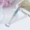Pincel para Manicura Incrustado con Diamantes Transfronterizo, Nuevo Pincel para Manicura Incrustado con Diamantes en Forma de Abanico, Pincel para Uñas Opcional en 2 Colores
