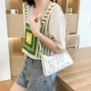 Bolsa Feminina 2022 Nova Liso Bordado Ombro Axila Casual Celular Pequena Quadrada Bolsa de Presente Tendência
