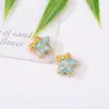 Novas contas espaçadoras estilo chinês antigo de esmalte dourado com flor de pessegueiro, peixinhos e pentagrama. Acessórios de joias DIY estilo chinês tradicional para pulseiras e colares