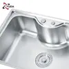 Suministro Transfronterizo de Fregaderos de Acero Inoxidable para Sudamérica, Cubeta para Lavavajillas Integrada de Acero Inoxidable de una Ranura, Venta al por Mayor de Fabricante, Personalización