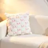Funda de Almohada Popular Transfronteriza de Terciopelo Pv Bordado Navidad Sofá Sala de Estar Atmósfera Festiva Funda de Cojín Decorativa