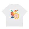 Casa Casablanca Camiseta Casual de Manga Corta Versión Correcta ins Marca de Nicho Trendy Europea y Americana High Street Algodón Puro