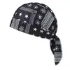 Sombrero de Pirata de Tela Elástica Nueva Europea y Americana con Copos de Nieve Pequeños para Deportes de Ciclismo Gorra de Cacahuete Sombrero Turbante para Hombres y Mujeres