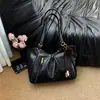 Bolsa Tote de Couro Macio Vintage para Mulheres, Bolsa de Ombro Grande Capacidade para o Dia a Dia, Bolsa de Mão Versátil, Novo Modelo da Moda