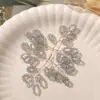Joias da Coreia do Sul Ramo de Flor Artificial Ramo de Cristal Retrô Flor de Seda Torcida DIY Grampo de Cabelo Acessórios para Cabelo/Cabeça