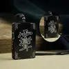 Madeira de Jujuba Incrustada com Prata, Pingente de Sândalo Roxo, Amuleto do Deus do Trovão em Estilo Chinês Incrustado com Ébano, Joias Taoístas da Ursa Maior e Menor, Feito Sob Medida