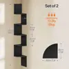 Parede doméstica Canto Triângulo Parede pendurada Rack de armazenamento Parede Divisória de canto Prateleira em camadas Cozinha Multi-camada Rack de armazenamento de parede