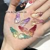 Oferta especial ~ esmalte colorido de pressão de máquina pequena borboleta cor céu estrelado estrela rio sereia Ji cor esmalte colorido acessórios de joias materiais artesanais
