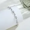 Pulsera de Ola con Pedrería Estilo Europeo y Americano para Mujer, Sencilla, Moderna, Versátil, Lujo Ligero, No se Desvanece