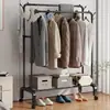 Perchero de Pie para Dormitorio Perchero para Ropa Hogareño Lujo Ligero Perchero Multifuncional Vertical Sencillo Tendedero Vertical