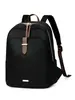 Mochila transfronteiriça de nylon, cor sólida, texturizada, resistente à água, grande capacidade, para viagens casuais, bolsa feminina versátil
