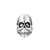 Brinco de Presilha Europeu e Americano Caveira Diablo Sem Furos na Orelha Geometria Gótica Retrô Brinco de Clipe Punk Hip Hop Brincos de Halloween