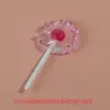 Acrílico Artificial Transparente Más Ojo de Oveja Uña Paleta Llavero Colgante DIY Flor Pequeña Joyería Accesorios