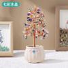Grava de Cristal Natural Base de Maceta de Cerámica Árbol de Cristal Adornos de Regalo de Apertura Árbol de la Fortuna para Escritorio de Hogar Oficina