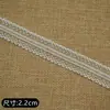 Encaje sin elástico en stock Adorno de encaje DIY Accesorios de encaje Cordones de zapato Encaje para ropa de muñeca Adorno de encaje