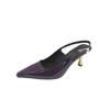 20225 Outono Novo Tamanho Grande Sapatos Femininos Moda Transfronteiriça Salto Alto Bico Fino Salto Agulha Feminino Sapatos de Salto Único de Alto Padrão Personalizados