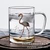 Ventas transfronterizas de vaso para enjuague bucal de vidrio de borosilicato alto, vaso de leche, vaso de jugo, vaso de vidrio de una sola capa, tipo de transformación de soporte de vidrio