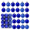 Caixa com 24 Bolas de Natal com Glitter 3cm Bolas de Plástico Bolas Coloridas de Natal Decorações Criativas para Árvore de Natal Enfeites para Pendurar