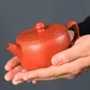 Rojo Cáscara de Naranja Bata Morada Arcilla Púrpura Tetera, Tetera Hanwa Pura Hecha a Mano, Tetera Fengming de Gran Capacidad, Tetera de Alto Nivel para Preparar Té B8