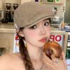 Gorra Retro de Estrellas al Estilo Americano para Mujer, Casual Británica, Sencilla, Combinable con Todo, Boina Pequeña, Sombrero de Pintor, Sombrero Newsboy