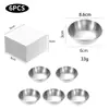 Amazon Tigelas de Tempero de Aço Inoxidável Redondas Domésticas Tigelas de Tempero de Cozinha Mini Tigelas Pequenas Recipientes para Molho de Soja Pratos para Molhar
