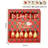 Juego de Cucharas Navideñas Transfronterizas Cuchara para Remover Café Cuchara con Colgante Creativo Juego de Cubiertos para Postre Navideño Caja de Regalo