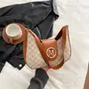 Diseño de Nicho Color de Contraste Bolso Pequeño para Mujer 2025 Nueva Moda Retro Bolso de Hombro Debajo del Brazo Bolso de Mano Casual