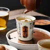 Caneca de Chá Kiln Ru Feliz Grande Capacidade Caneca de Refrigerante Conjunto de Chá Kung Fu Exquisito de Alta Qualidade Xícara de Chá Chinesa