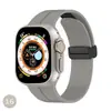 Adequado para Pulseiras de Todas as Séries do Apple iWatch S1-S10 Se Ultra Silicone Fivela Dobrável Magnética Relógio