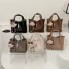 Bolso de Mimbre Estilo Coreano Bolso Cubo 2026 Primavera Nueva Moda Bolso Cubo Retro Bolso Cruzado Sencillo para Mujer