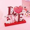 Nuevas Decoraciones de Mesa para el Día de San Valentín 520 Decoraciones Creativas para Escritorio Artesanías de Madera DIY Adornos Lindos Venta al por Mayor en Stock