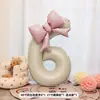 Sesión de Fotos de Cumpleaños para Niña Globo con Número de Lazo Rosa Accesorios Infantiles Decoración de Fiesta Decoración de Escenario Sesión de Fotos