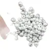 Botón de Jade Turquesa Blanco Imitación Cuentas de Ábaco Cuentas Sueltas de Jade Imitación Cuentas Espaciadoras Blancas Pulsera Collar Accesorios de Joyería Cuentas