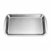 Bandeja Cuadrada Multiusos de Acero Inoxidable Estilo Coreano para Restaurantes de Barbacoa, Bandeja Multifuncional Dorada para Barbacoa, Sushi y Postres